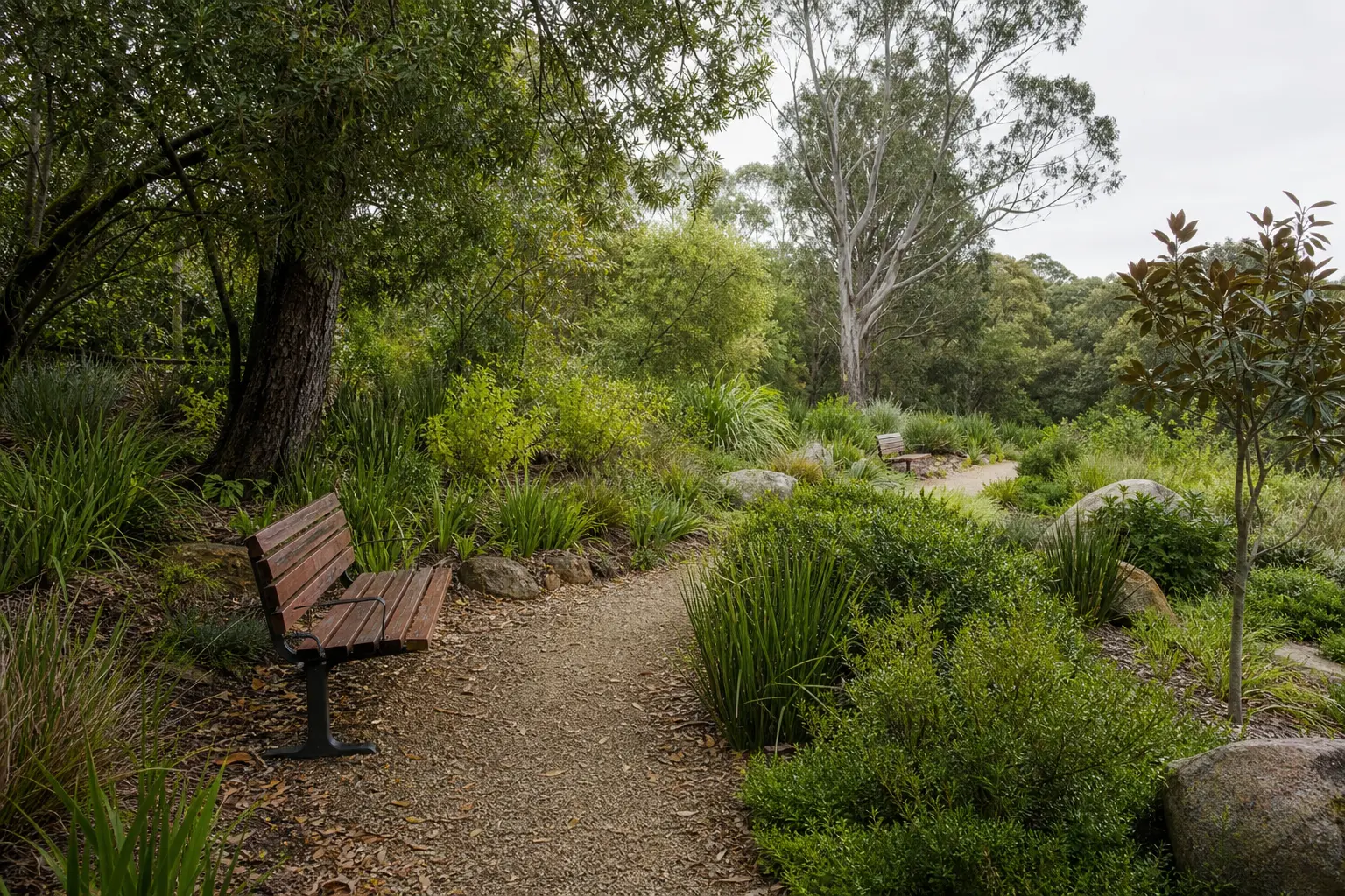 Garden paths at Bushbrook