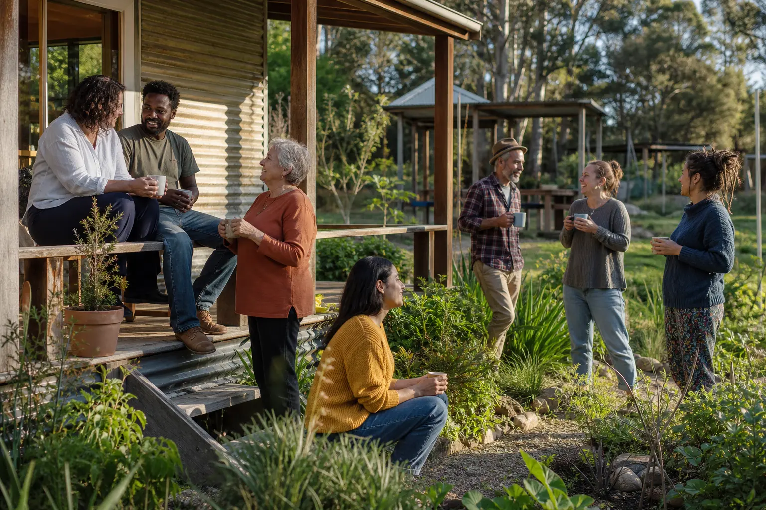 Community gathering at Bushbrook
