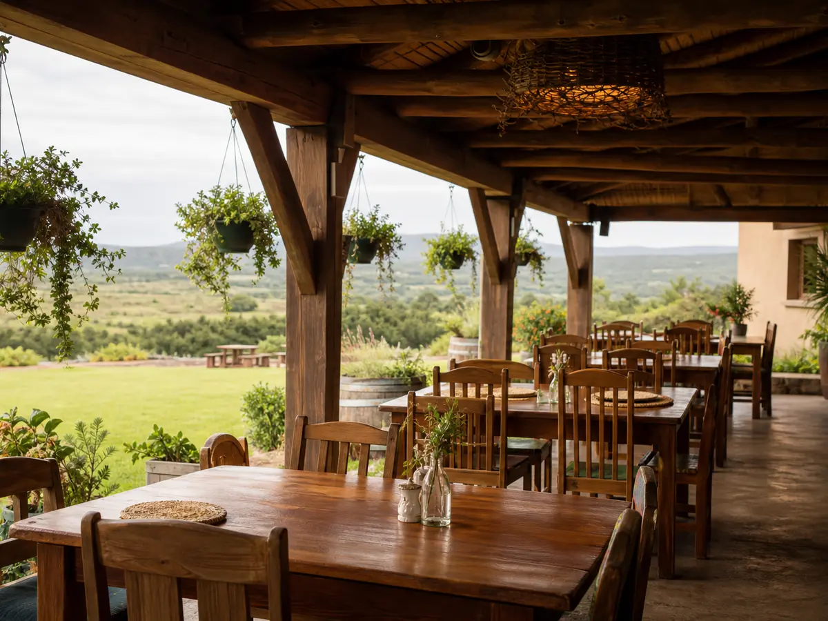Verandah seating at Bushbrook