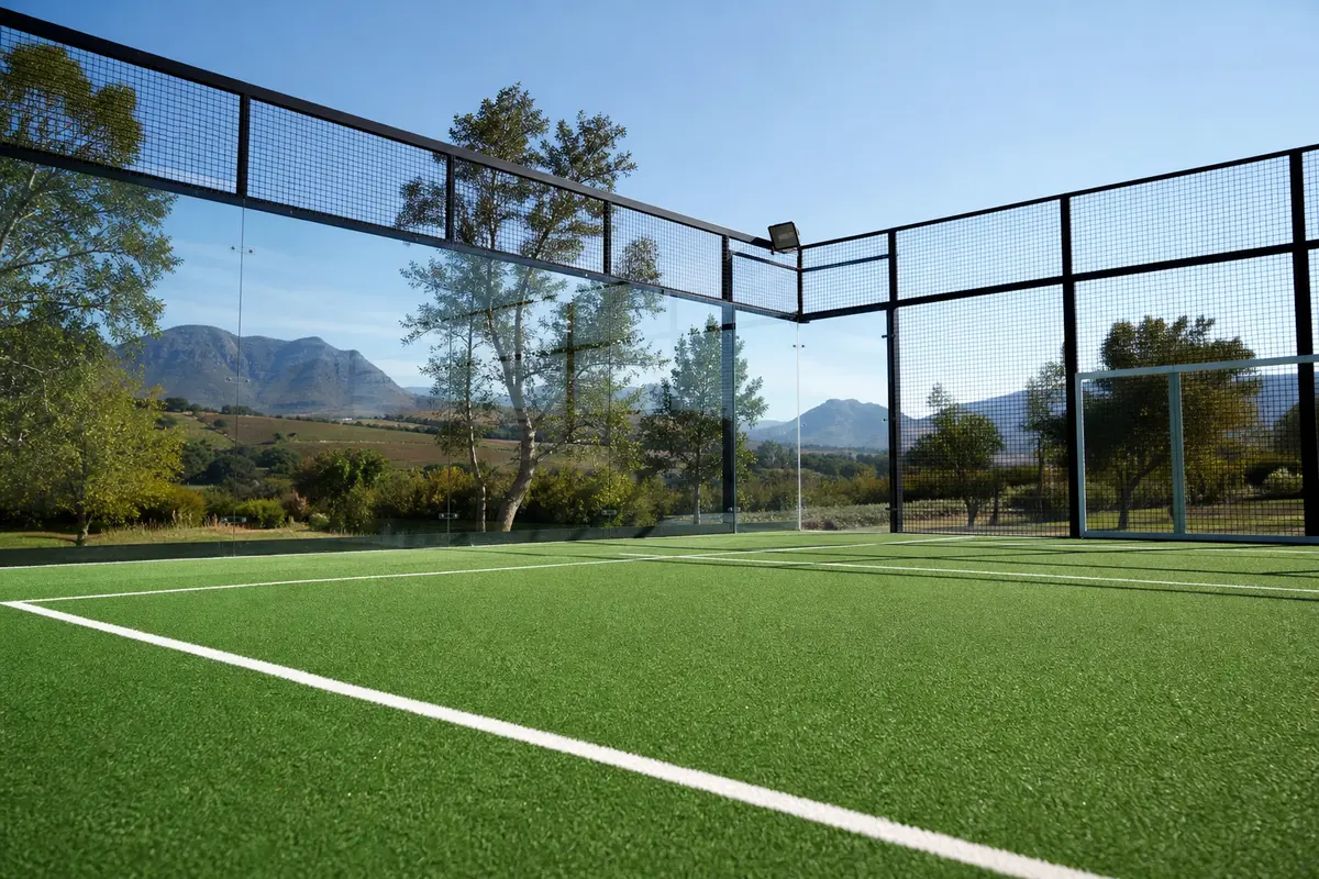 Padel court at Bushbrook