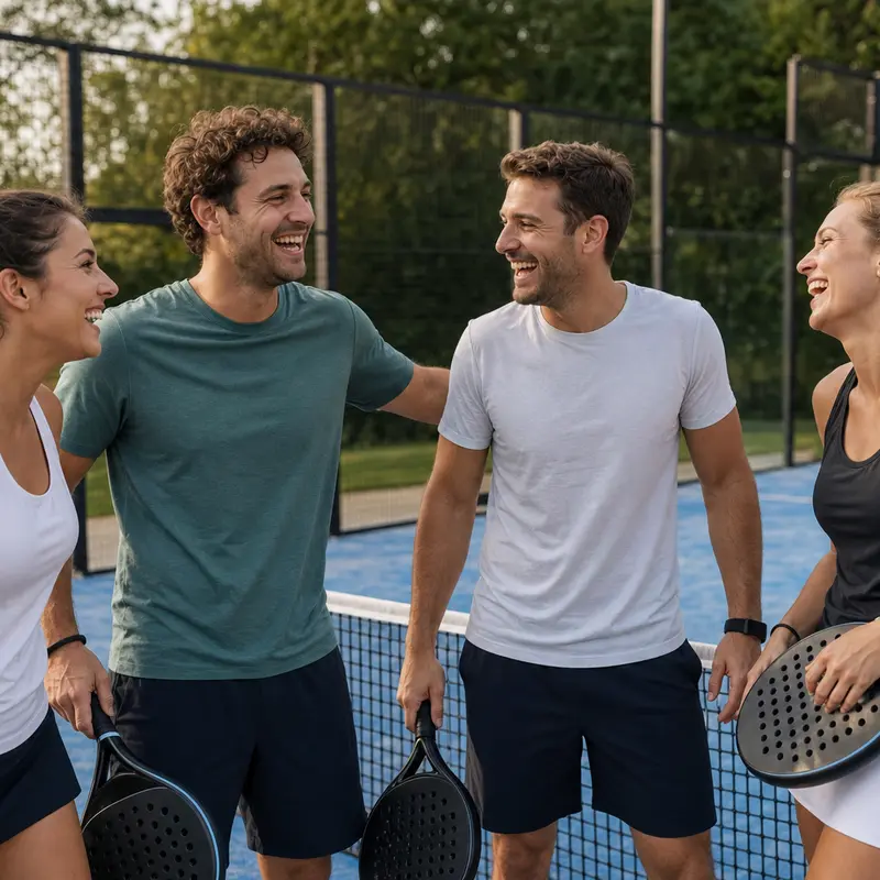 Doubles padel at Bushbrook