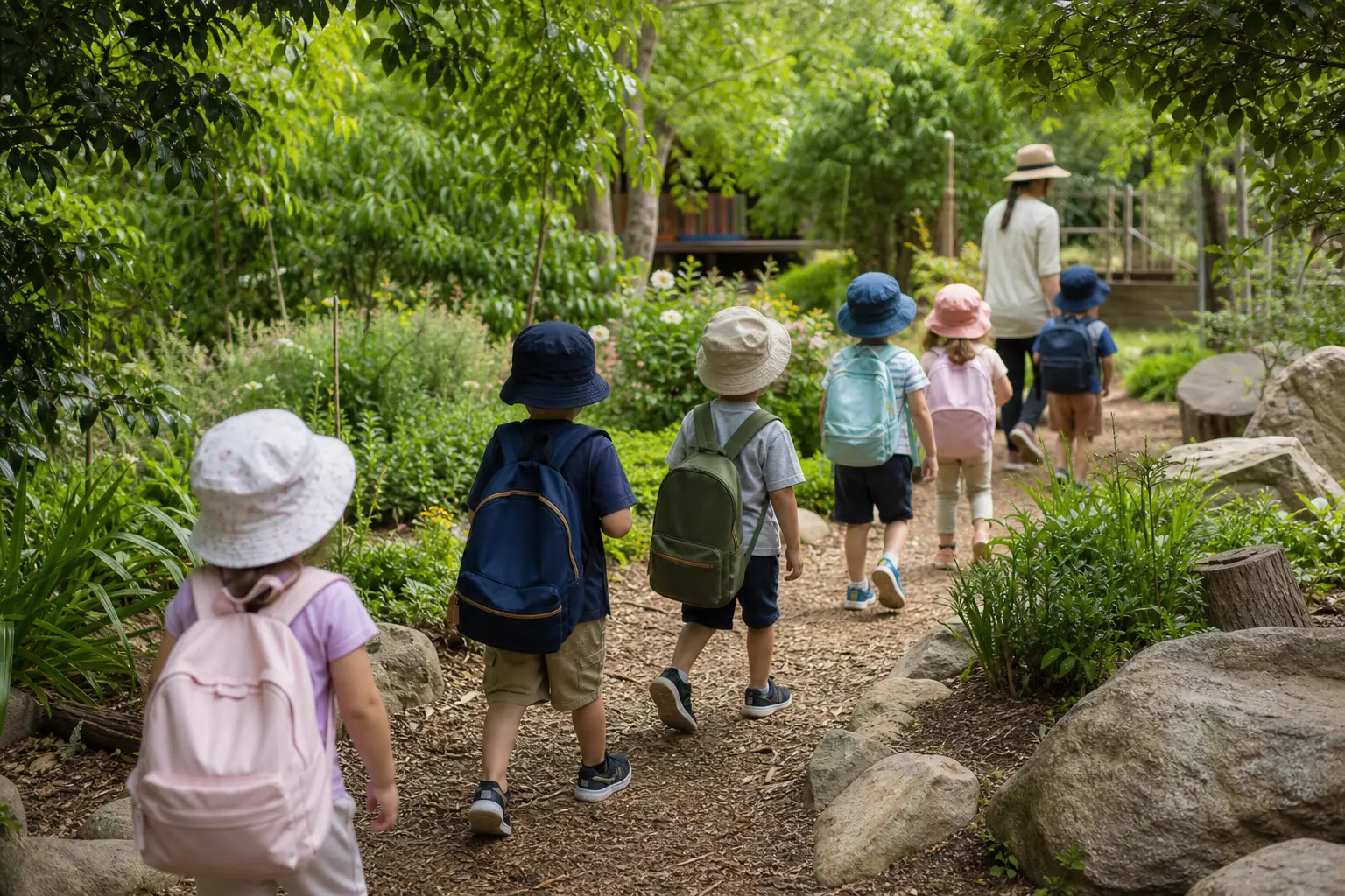 Outdoor play at Bushbrook play school